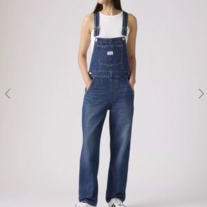 Levi's Blue Denim Bib Overalls